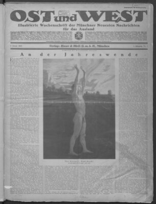 Ost und West (Münchner neueste Nachrichten) Samstag 3. Januar 1925