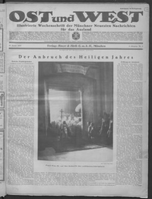 Ost und West (Münchner neueste Nachrichten) Samstag 10. Januar 1925