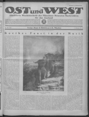 Ost und West (Münchner neueste Nachrichten) Samstag 28. März 1925