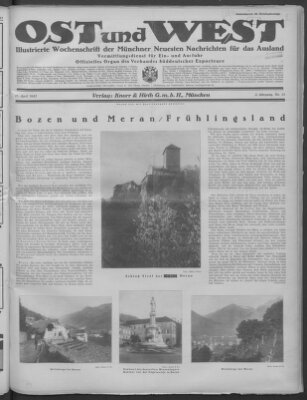 Ost und West (Münchner neueste Nachrichten) Samstag 11. April 1925