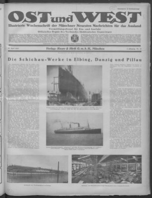 Ost und West (Münchner neueste Nachrichten) Samstag 18. April 1925