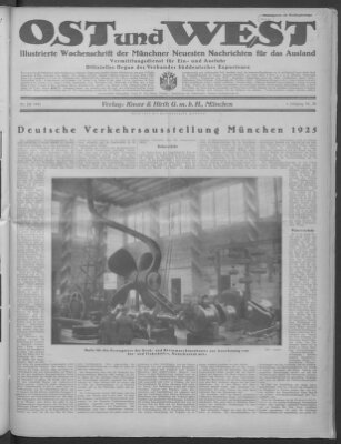 Ost und West (Münchner neueste Nachrichten) Samstag 25. Juli 1925