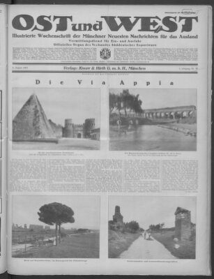 Ost und West (Münchner neueste Nachrichten) Samstag 8. August 1925