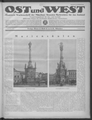 Ost und West (Münchner neueste Nachrichten) Samstag 12. September 1925