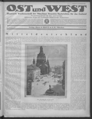 Ost und West (Münchner neueste Nachrichten) Samstag 19. September 1925