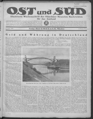 Ost und Süd (Münchner neueste Nachrichten) Samstag 19. Januar 1924