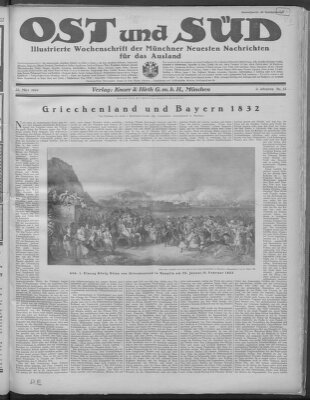 Ost und Süd (Münchner neueste Nachrichten) Samstag 22. März 1924