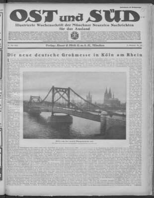 Ost und Süd (Münchner neueste Nachrichten) Samstag 17. Mai 1924