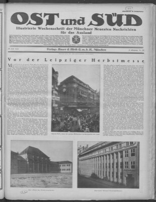 Ost und Süd (Münchner neueste Nachrichten) Samstag 28. Juni 1924