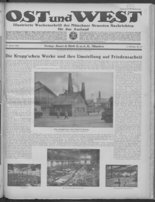 Ost und West (Münchner neueste Nachrichten) Samstag 30. August 1924