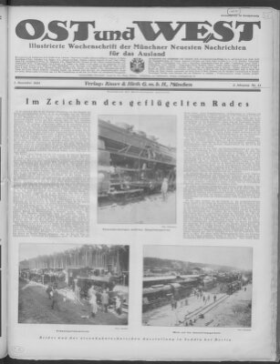 Ost und West (Münchner neueste Nachrichten) Samstag 1. November 1924