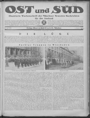 Ost und Süd (Münchner neueste Nachrichten) Donnerstag 26. April 1923