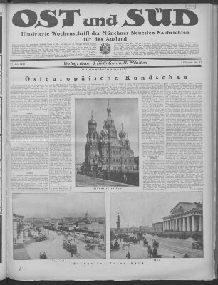 Ost und Süd (Münchner neueste Nachrichten) Samstag 23. Juni 1923