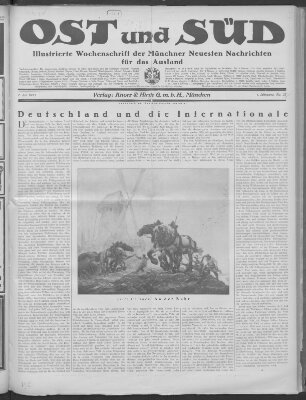 Ost und Süd (Münchner neueste Nachrichten) Samstag 7. Juli 1923