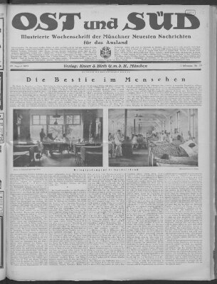 Ost und Süd (Münchner neueste Nachrichten) Samstag 18. August 1923