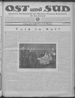 Ost und Süd (Münchner neueste Nachrichten) Samstag 29. September 1923