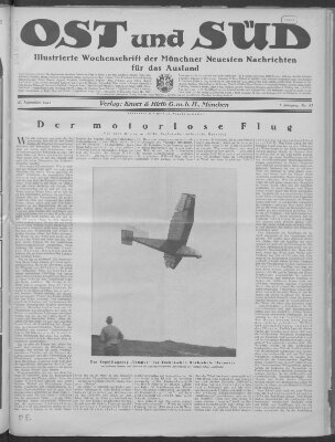 Ost und Süd (Münchner neueste Nachrichten) Samstag 10. November 1923