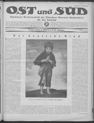 Ost und Süd (Münchner neueste Nachrichten) Samstag 24. November 1923