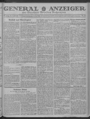 Münchner neueste Nachrichten Dienstag 23. September 1930