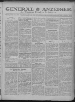 Münchner neueste Nachrichten Dienstag 4. November 1930