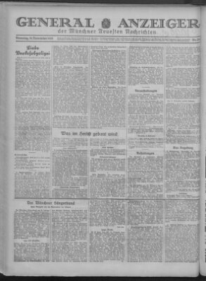 Münchner neueste Nachrichten Dienstag 18. November 1930