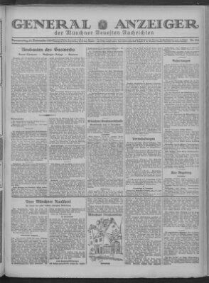 Münchner neueste Nachrichten Donnerstag 20. November 1930