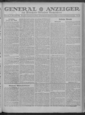 Münchner neueste Nachrichten Samstag 22. November 1930