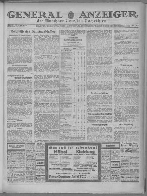 Münchner neueste Nachrichten Freitag 19. Dezember 1930