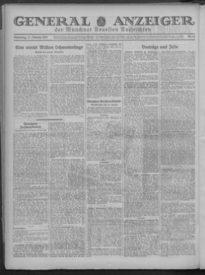 Münchner neueste Nachrichten Samstag 17. Januar 1931