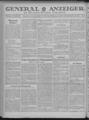 Münchner neueste Nachrichten Dienstag 27. Januar 1931