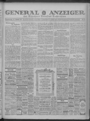 Münchner neueste Nachrichten Donnerstag 29. Januar 1931