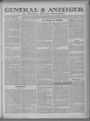 Münchner neueste Nachrichten Samstag 7. März 1931