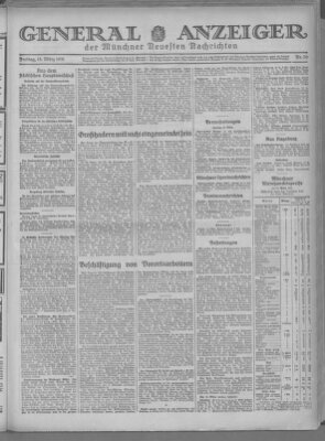 Münchner neueste Nachrichten Freitag 13. März 1931