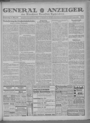 Münchner neueste Nachrichten Donnerstag 26. März 1931