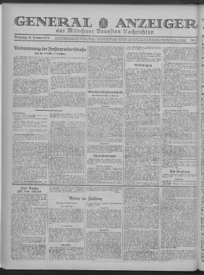 Münchner neueste Nachrichten Dienstag 10. Februar 1931