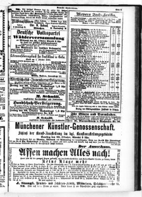 Neueste Nachrichten (Münchner neueste Nachrichten) Freitag 28. Oktober 1881