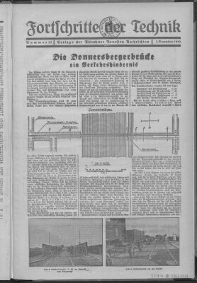 Fortschritte der Technik (Münchner neueste Nachrichten) Sonntag 7. Dezember 1930