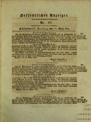 Amtsblatt für den Regierungsbezirk Düsseldorf Freitag 10. Mai 1822