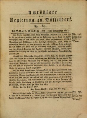 Amtsblatt für den Regierungsbezirk Düsseldorf Montag 10. November 1823