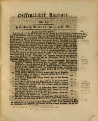 Amtsblatt für den Regierungsbezirk Düsseldorf Mittwoch 11. Mai 1825