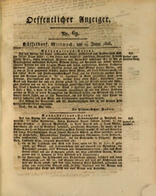 Amtsblatt für den Regierungsbezirk Düsseldorf Mittwoch 29. Juni 1825