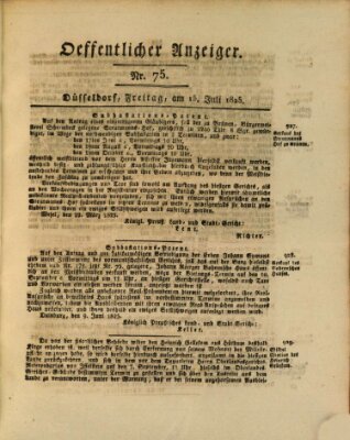 Amtsblatt für den Regierungsbezirk Düsseldorf Freitag 15. Juli 1825