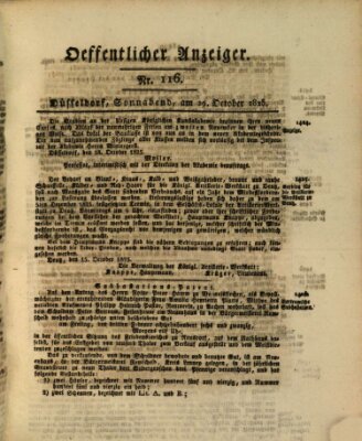 Amtsblatt für den Regierungsbezirk Düsseldorf Samstag 29. Oktober 1825