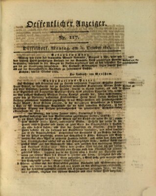 Amtsblatt für den Regierungsbezirk Düsseldorf Montag 31. Oktober 1825