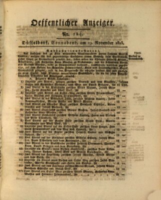 Amtsblatt für den Regierungsbezirk Düsseldorf Samstag 19. November 1825