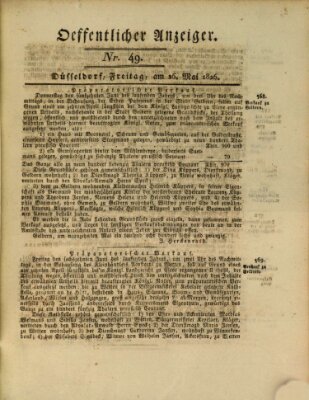 Amtsblatt für den Regierungsbezirk Düsseldorf Freitag 26. Mai 1826