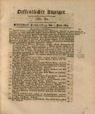 Amtsblatt für den Regierungsbezirk Düsseldorf Donnerstag 7. Juni 1827