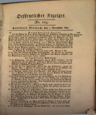 Amtsblatt für den Regierungsbezirk Düsseldorf Mittwoch 7. November 1827