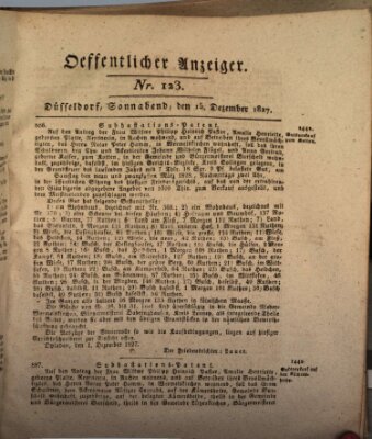 Amtsblatt für den Regierungsbezirk Düsseldorf Samstag 15. Dezember 1827