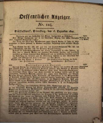 Amtsblatt für den Regierungsbezirk Düsseldorf Dienstag 18. Dezember 1827